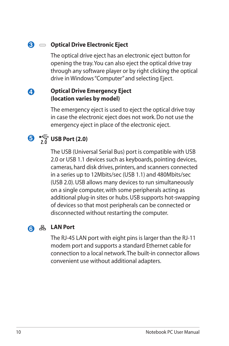 Asus X72 User Manual | Page 10 / 32