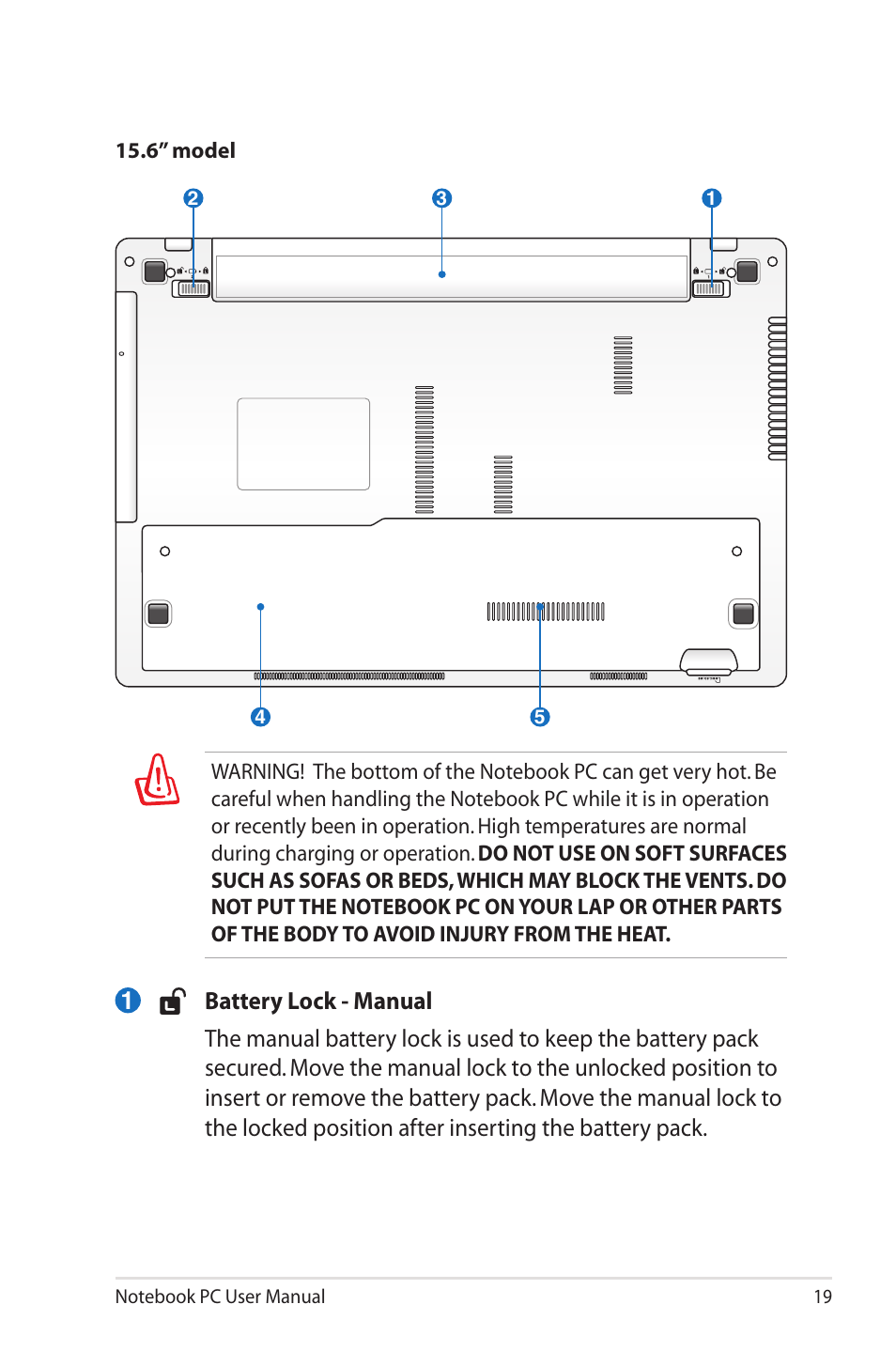 Asus X43SM User Manual | Page 19 / 110