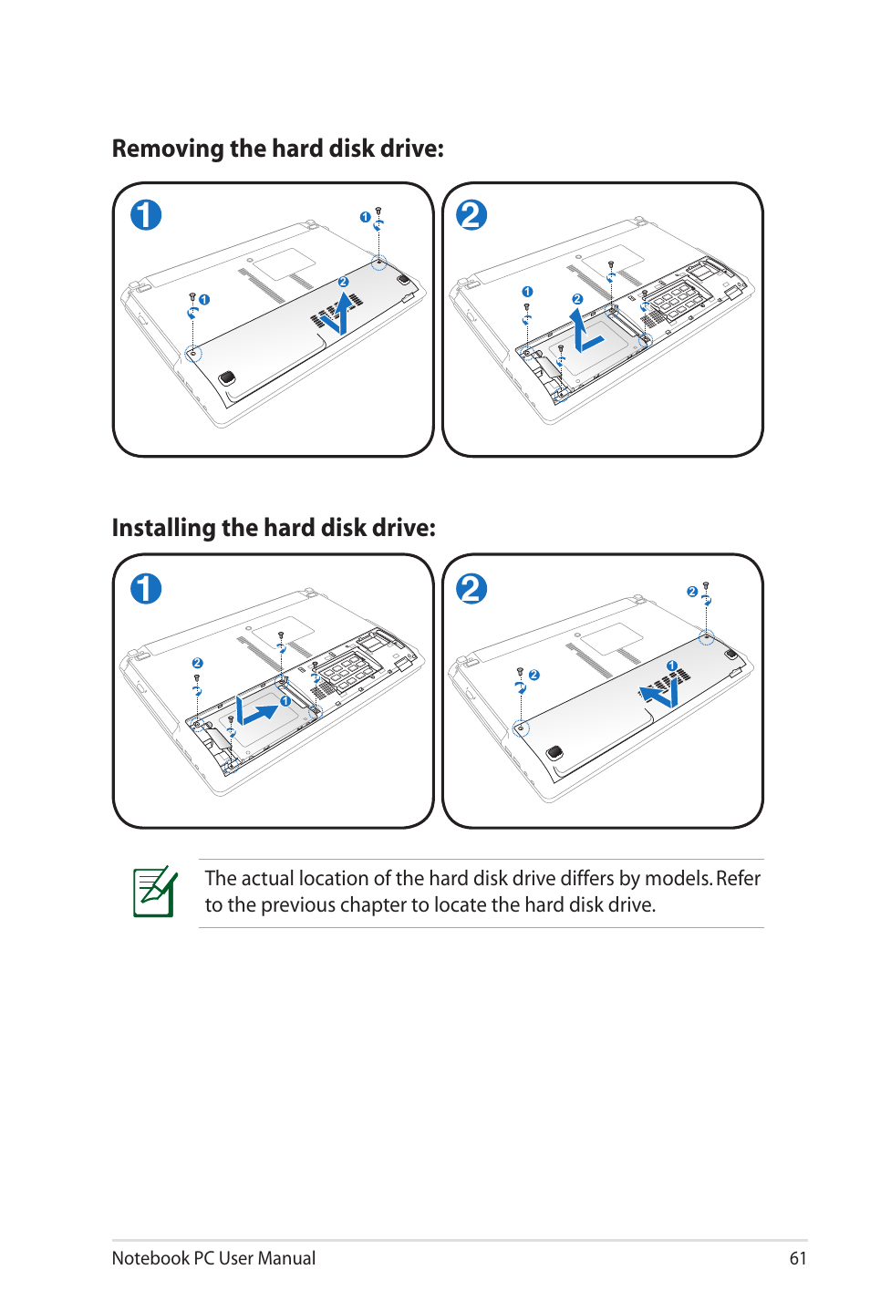 Asus X43SM User Manual | Page 61 / 110