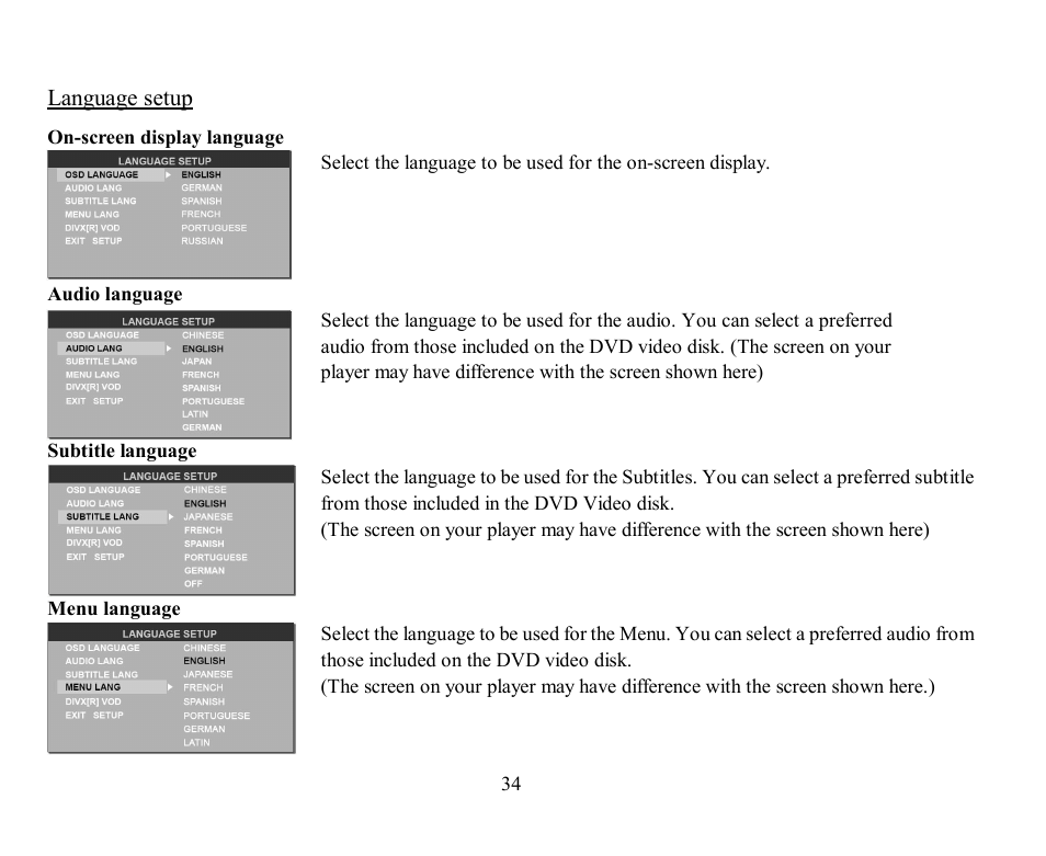 Hyundai H-CMD7078 User Manual | Page 34 / 83