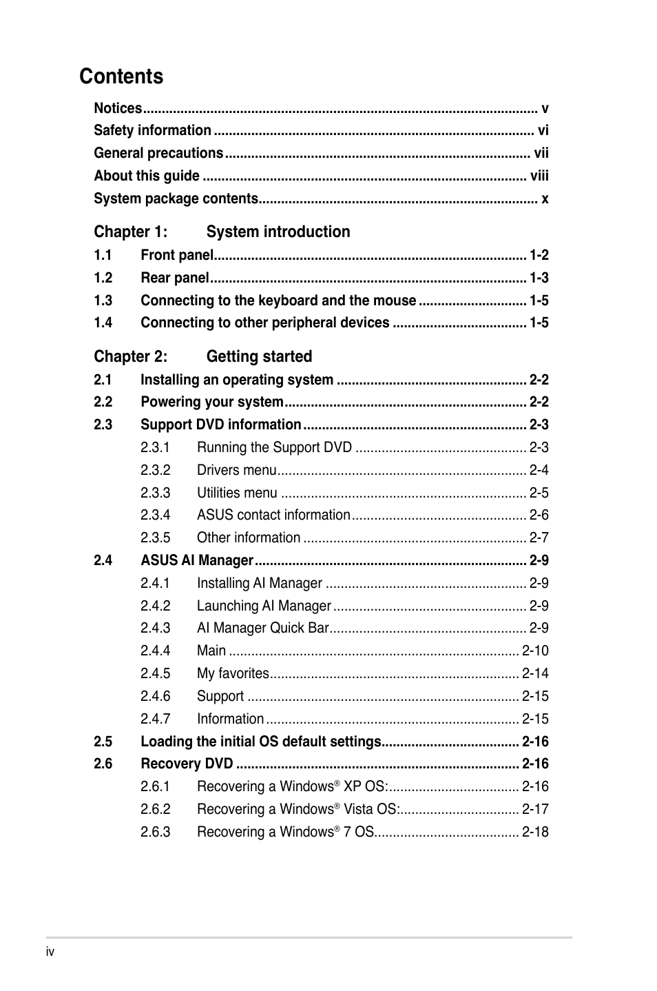 Asus BP5220 User Manual | Page 4 / 34