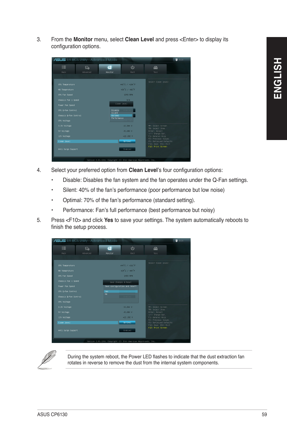 En gl is h en gl is h | Asus CP6130 User Manual | Page 59 / 70