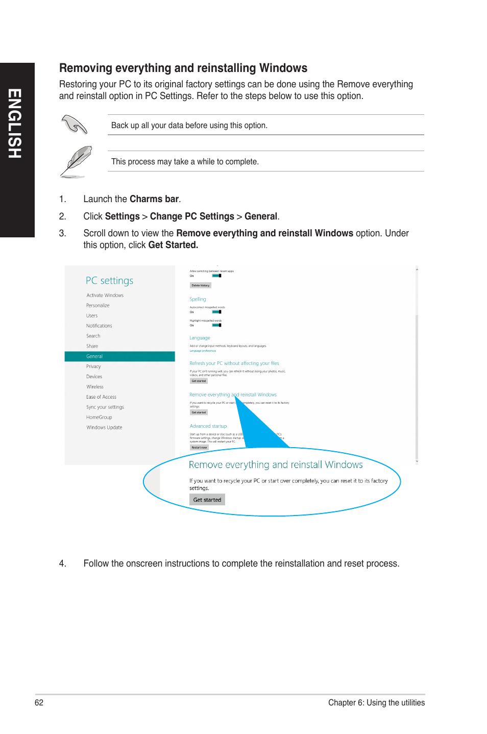 En gl is h en gl is h | Asus CP6130 User Manual | Page 62 / 70