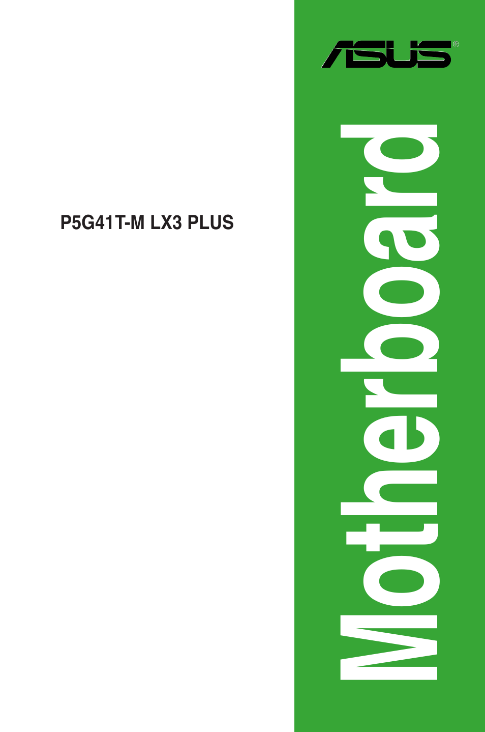 Asus P5G41T-M LX3 PLUS User Manual | 60 pages