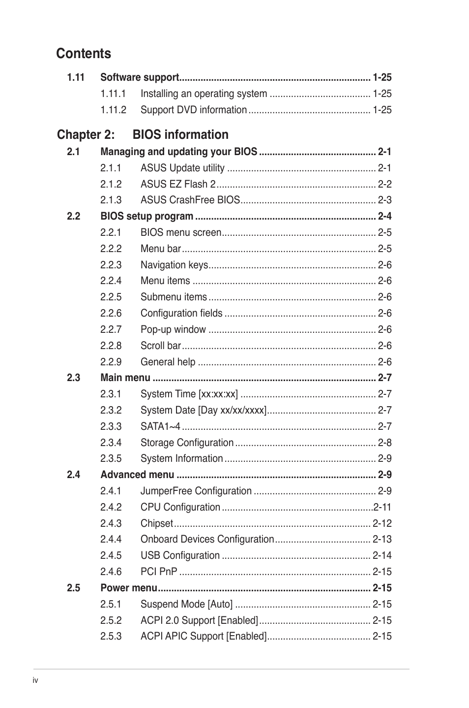 Asus P5G41T-M LX3 PLUS User Manual | Page 4 / 60