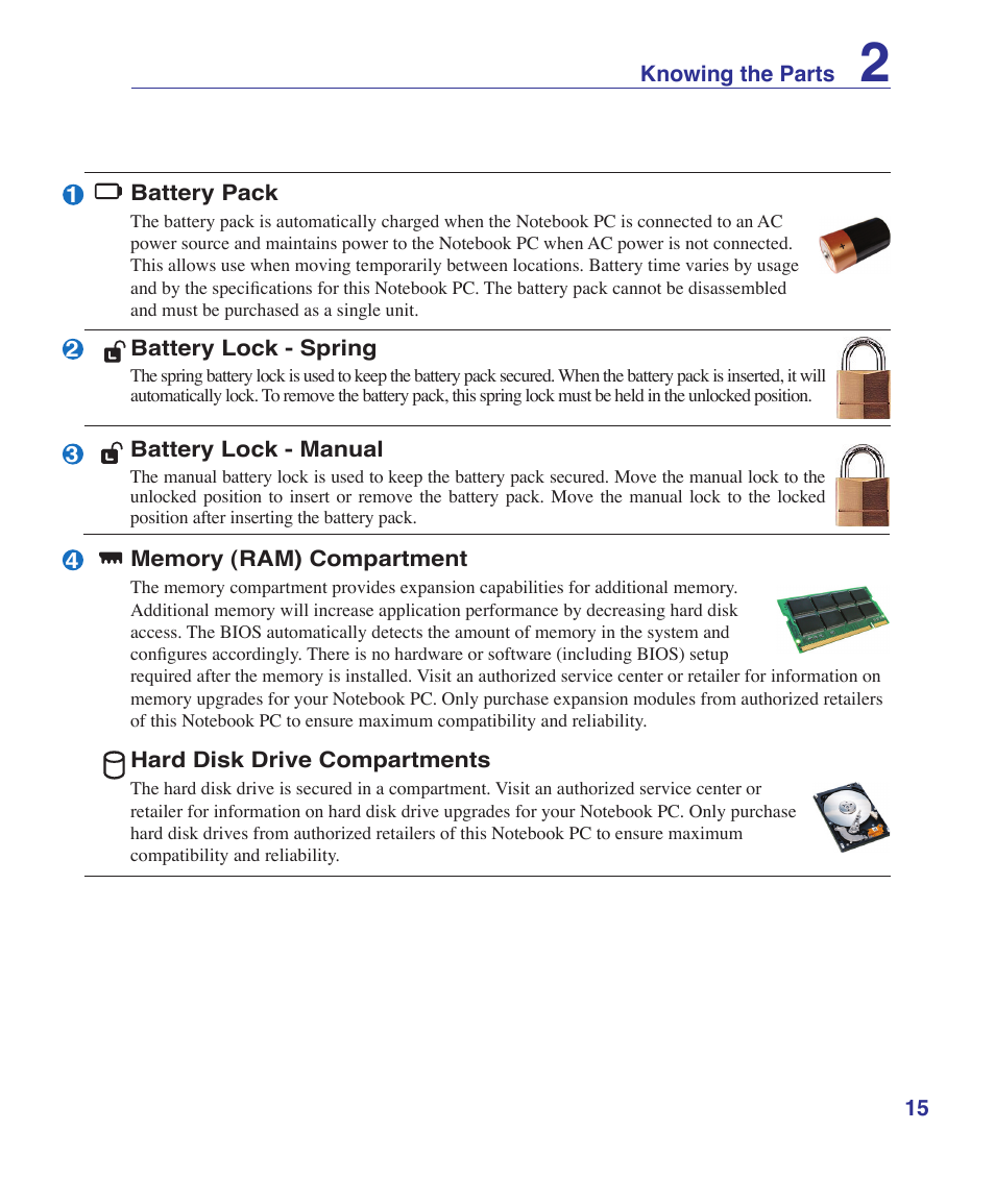 Asus UL50Vg User Manual | Page 15 / 82