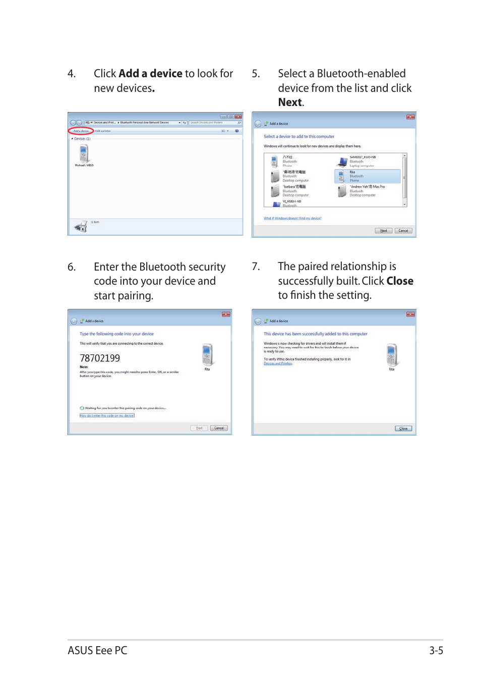 Asus Eee PC T101MT User Manual | Page 39 / 68