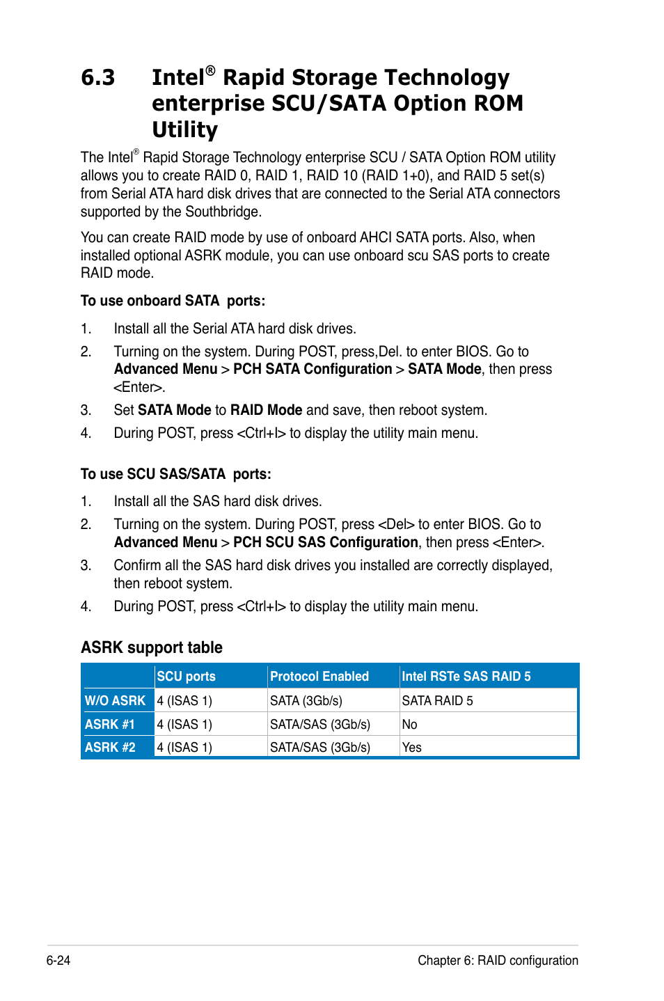 Intel, Rom utility -24, 3 intel | Asus RS700-E7/RS8 User Manual | Page 138 / 194