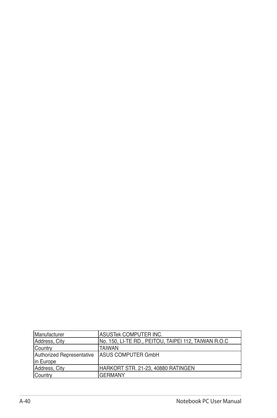 Asus U45JC User Manual | Page 114 / 114