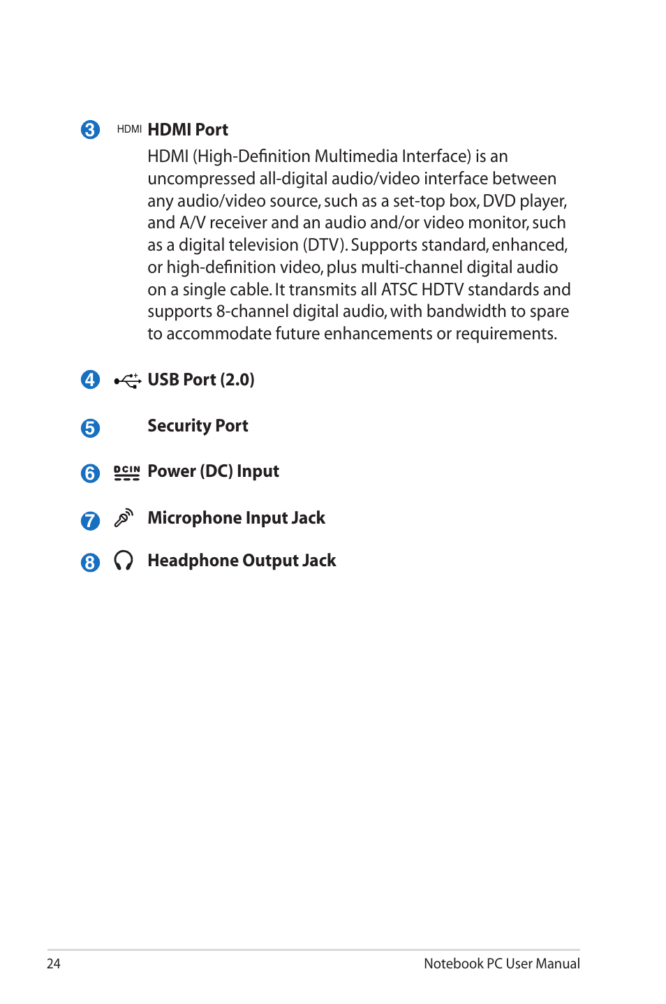 Asus U45JC User Manual | Page 24 / 114