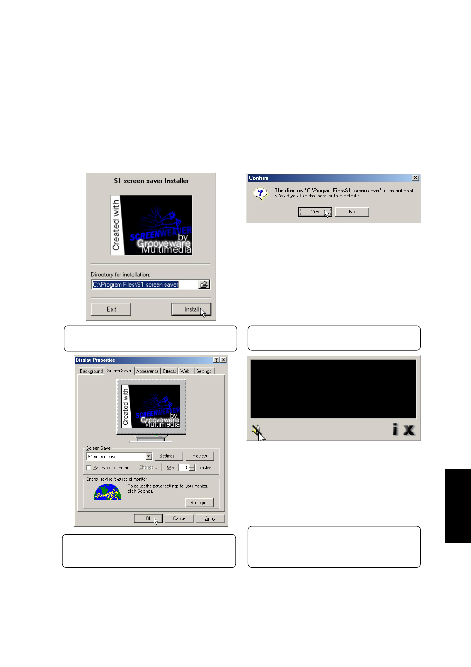 Screen saver utility, Installing the screen saver utility for windows me | Asus S1B User Manual | Page 31 / 110