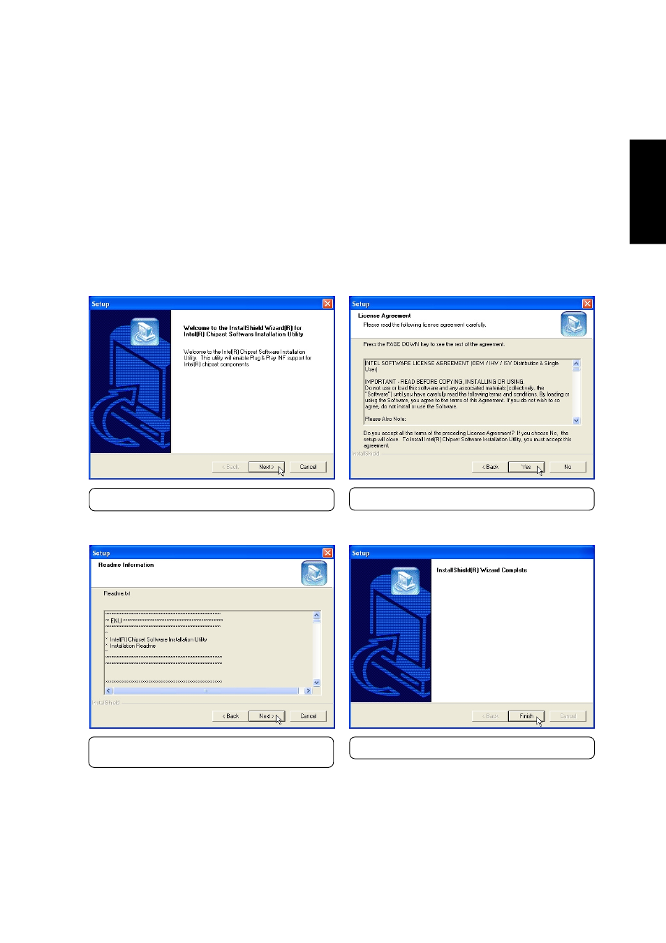 Windows xp operating system, Intel inf update, Installing the intel inf update for windows xp | Asus S1B User Manual | Page 33 / 110