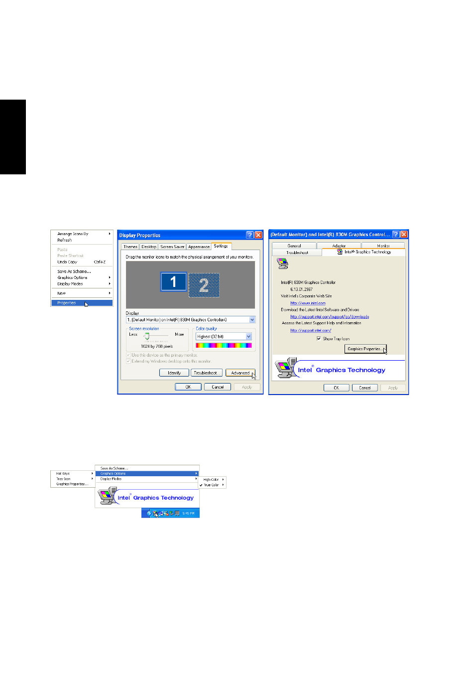 Display settings for windows xp | Asus S1B User Manual | Page 56 / 110