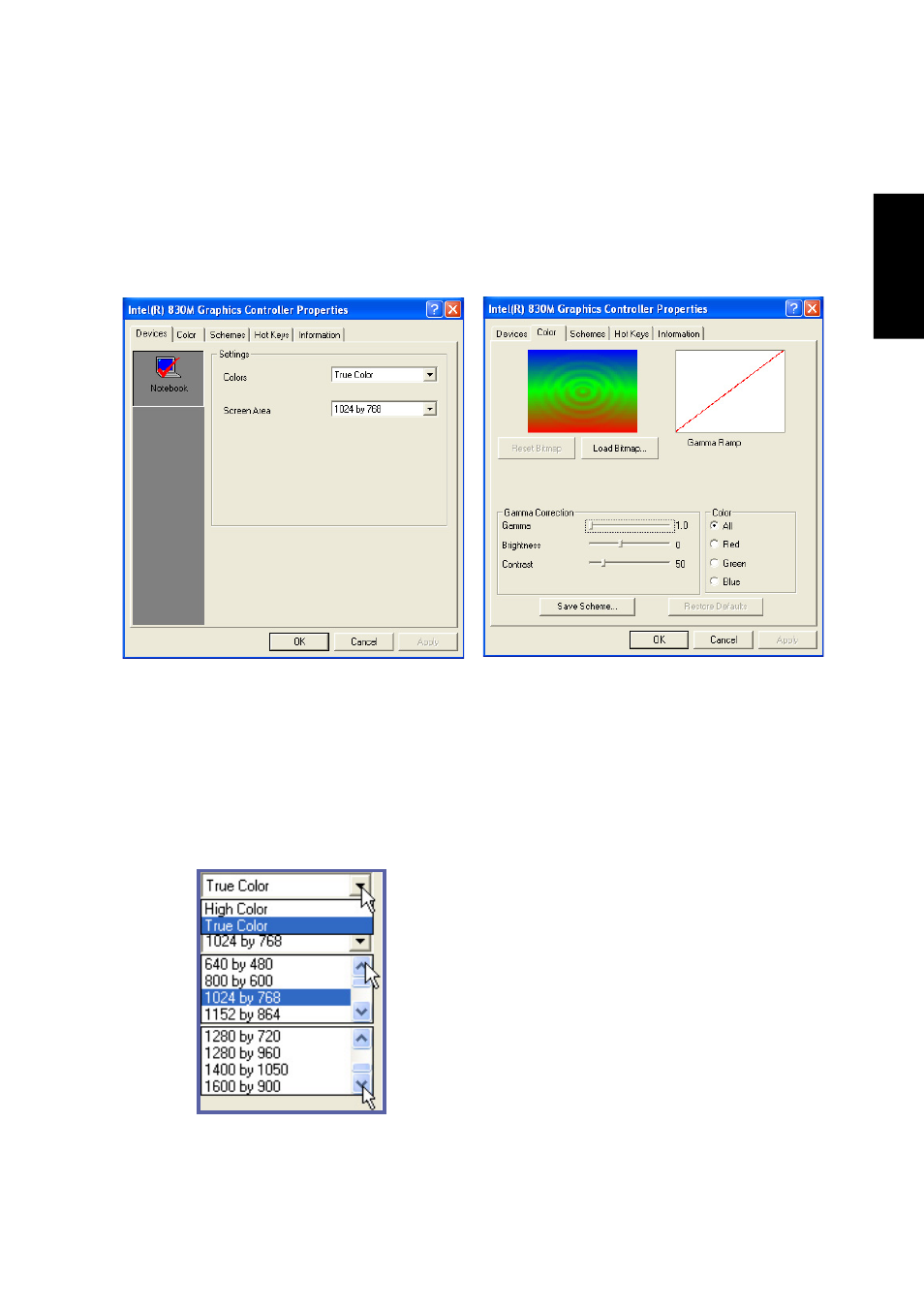 Display settings for windows xp (cont’) | Asus S1B User Manual | Page 57 / 110