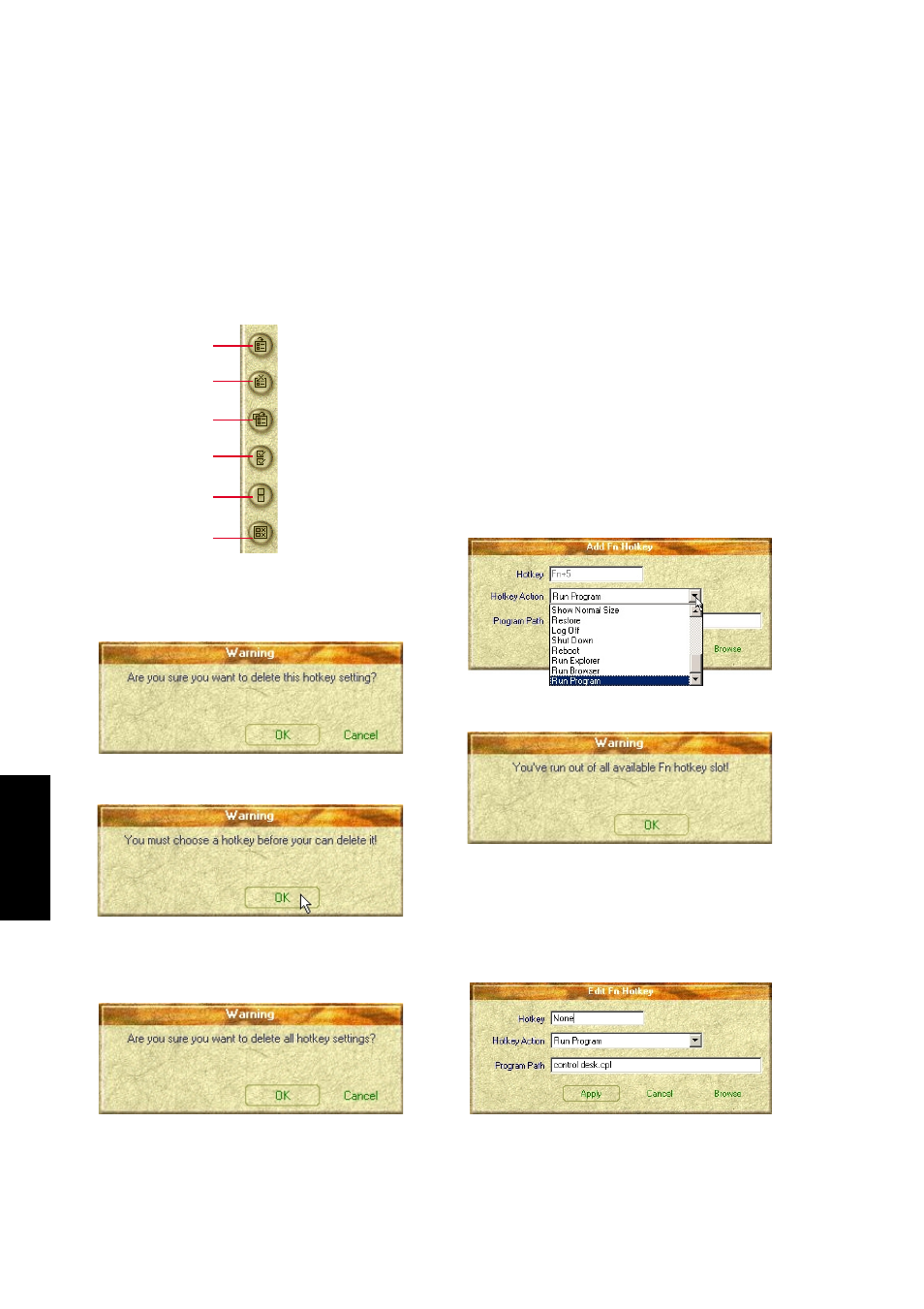 Hotkey utility | Asus S1B User Manual | Page 88 / 110