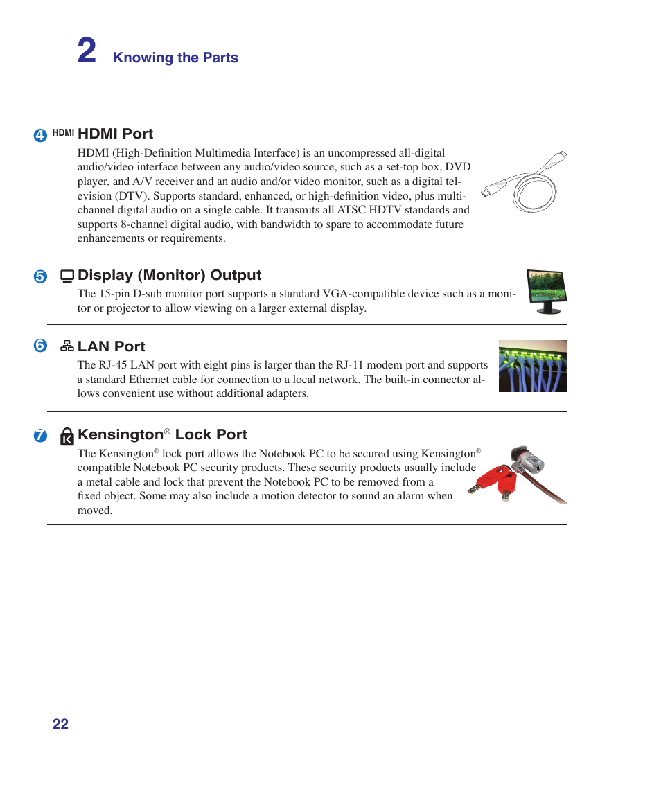 Asus N70SV User Manual | Page 22 / 87