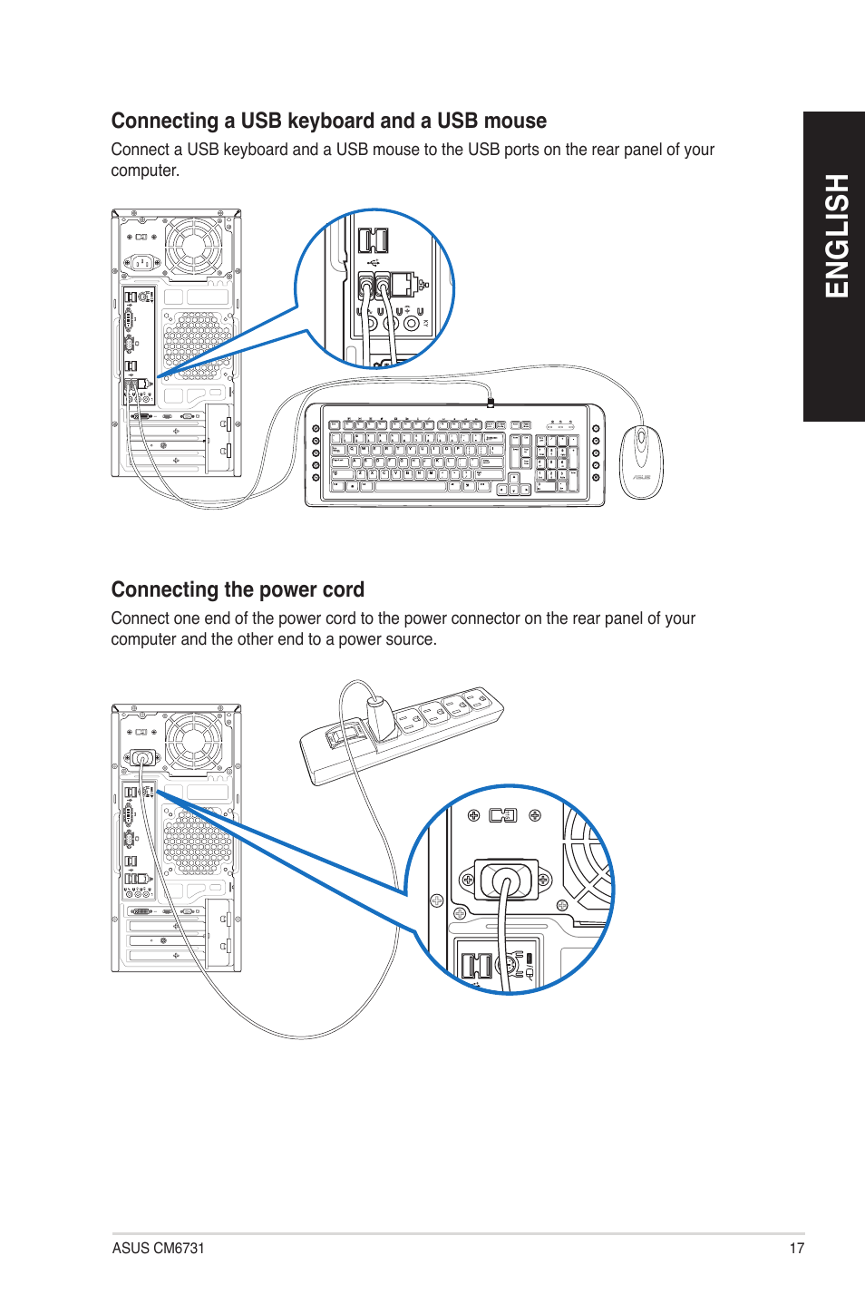 En gl is h en gl is h | Asus CM6731 User Manual | Page 17 / 66