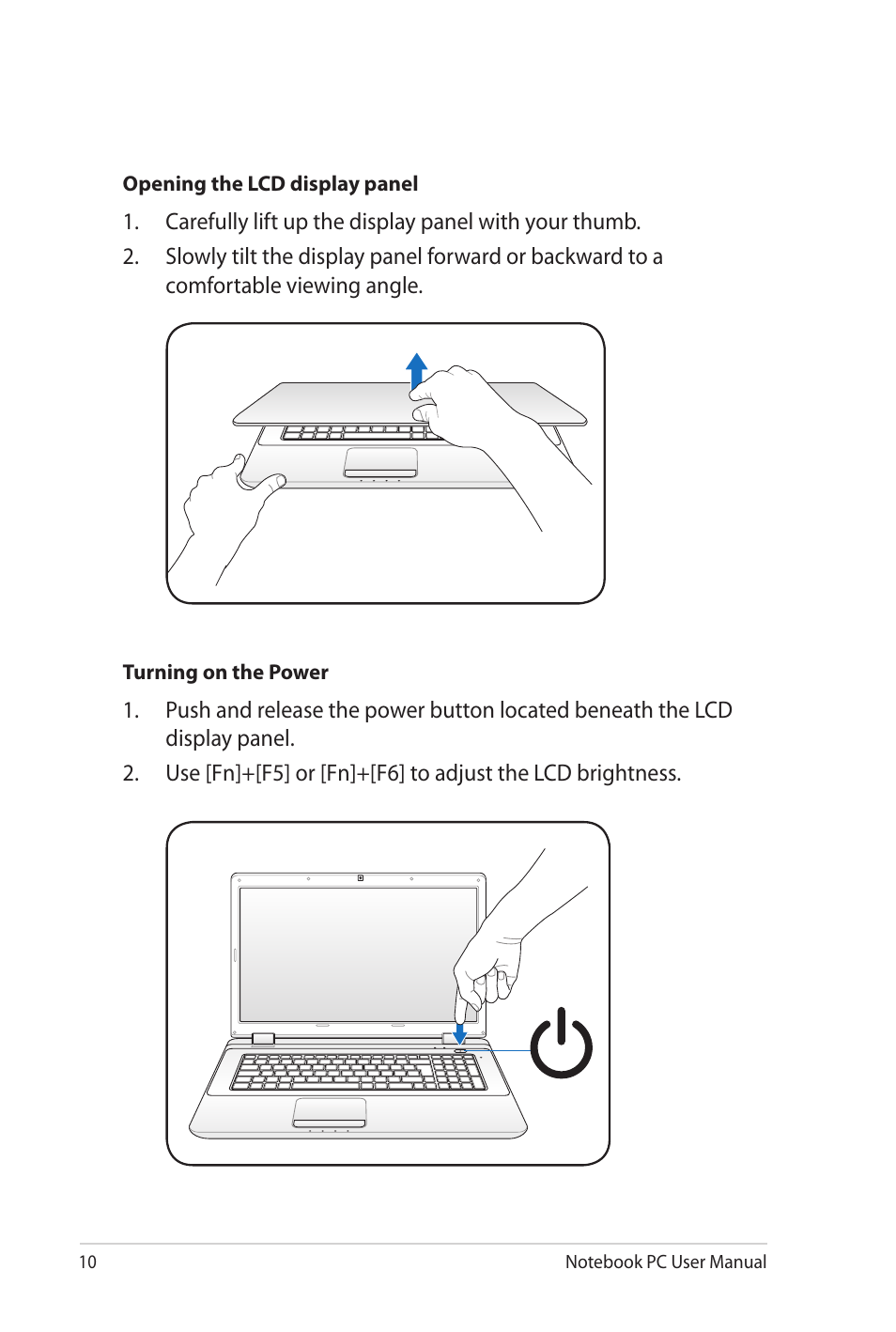 Asus K72JU User Manual | Page 10 / 106
