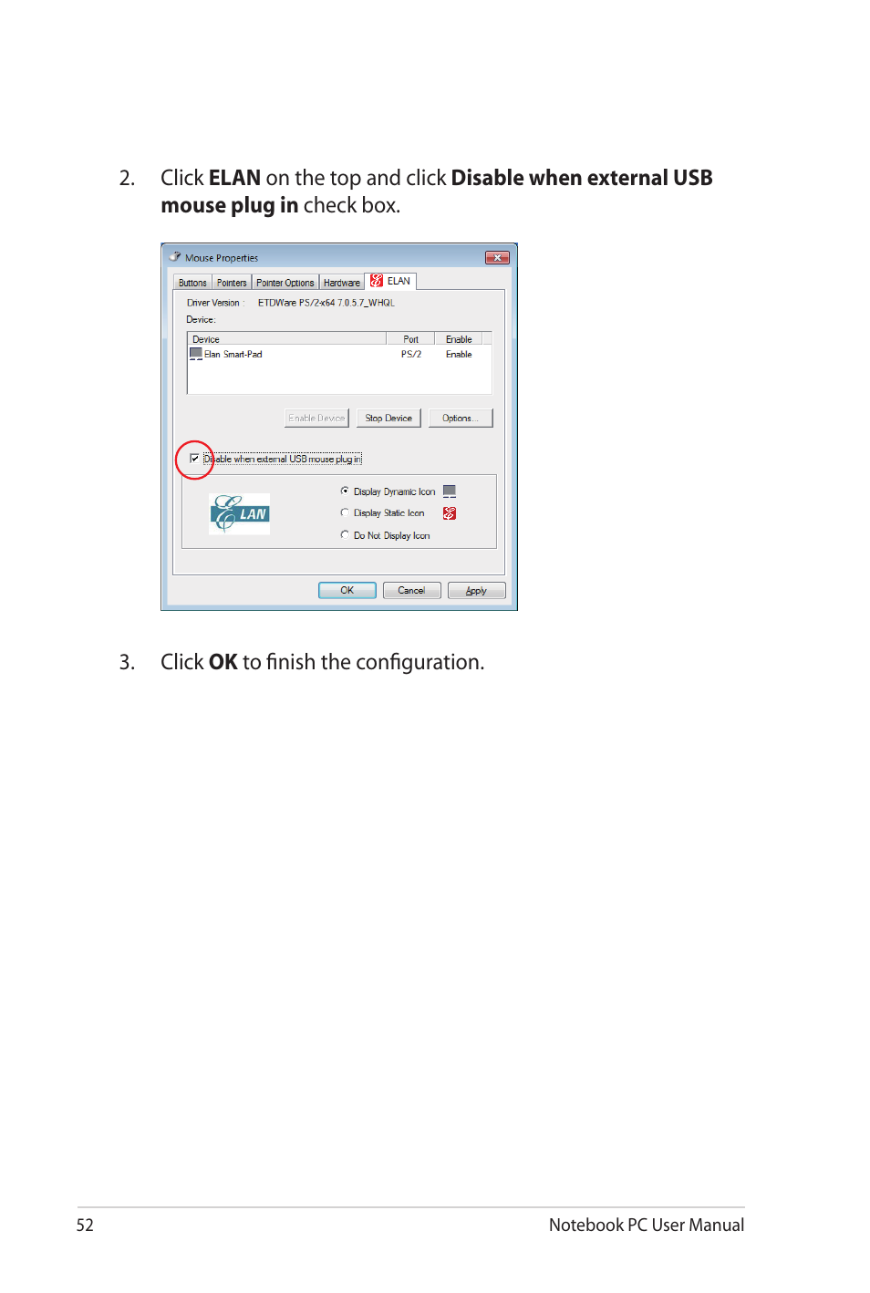 Asus K72JU User Manual | Page 52 / 106