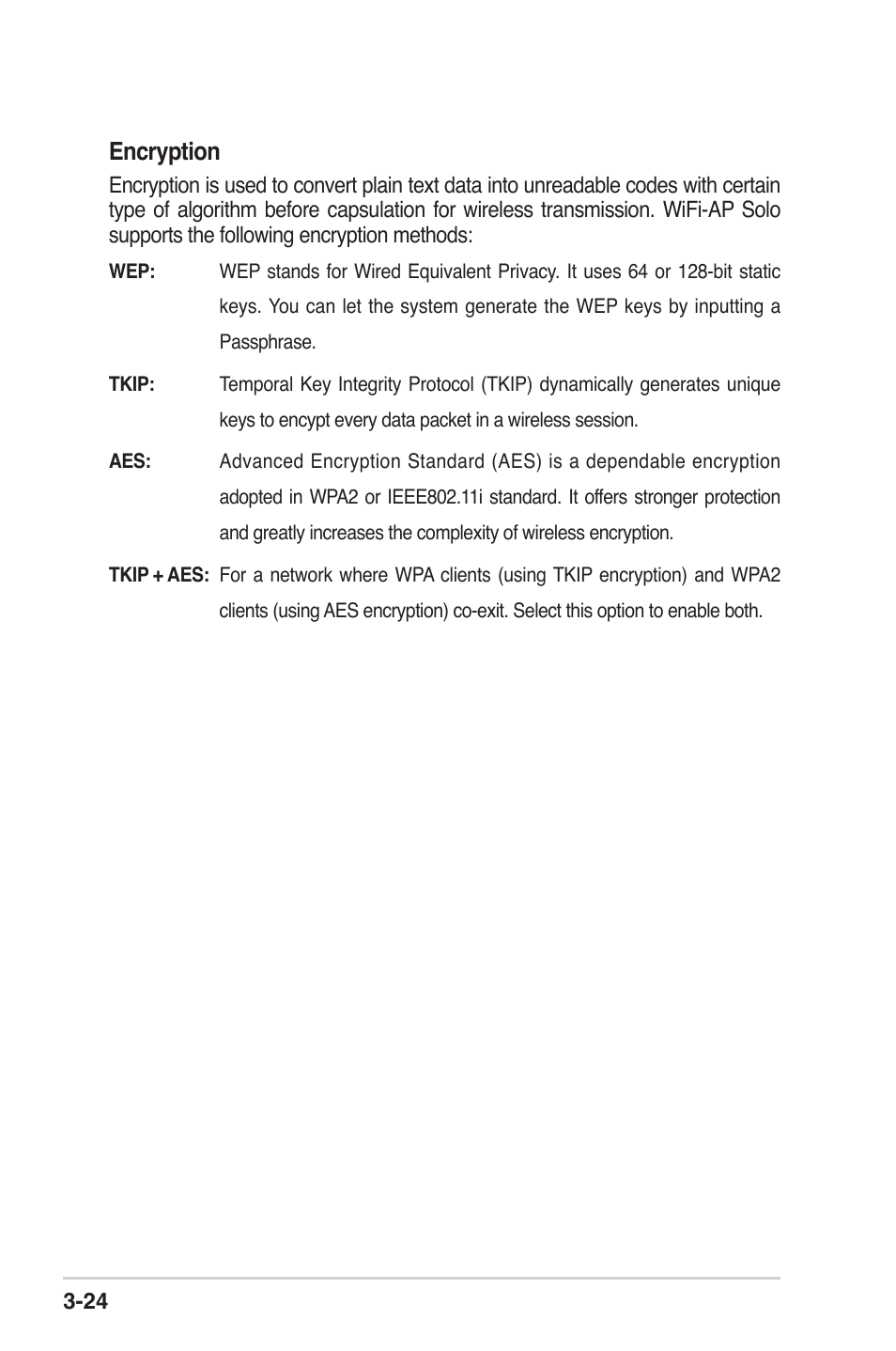 Encryption | Asus P5K Deluxe/WiFi-AP User Manual | Page 41 / 59