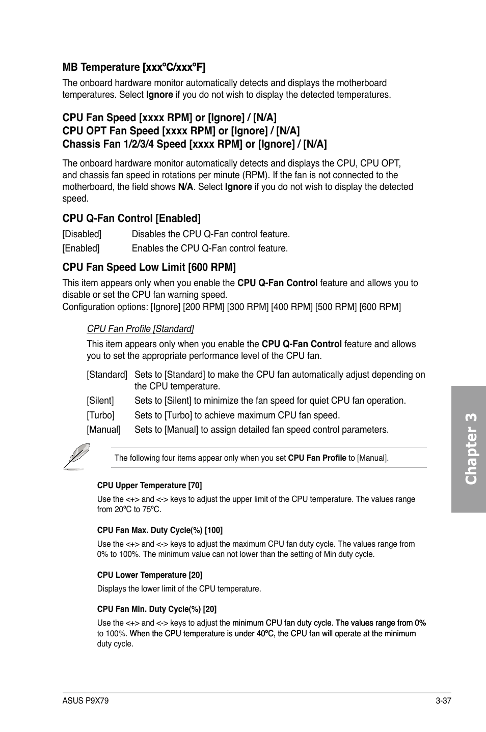 Chapter 3 | Asus P9X79 User Manual | Page 103 / 156