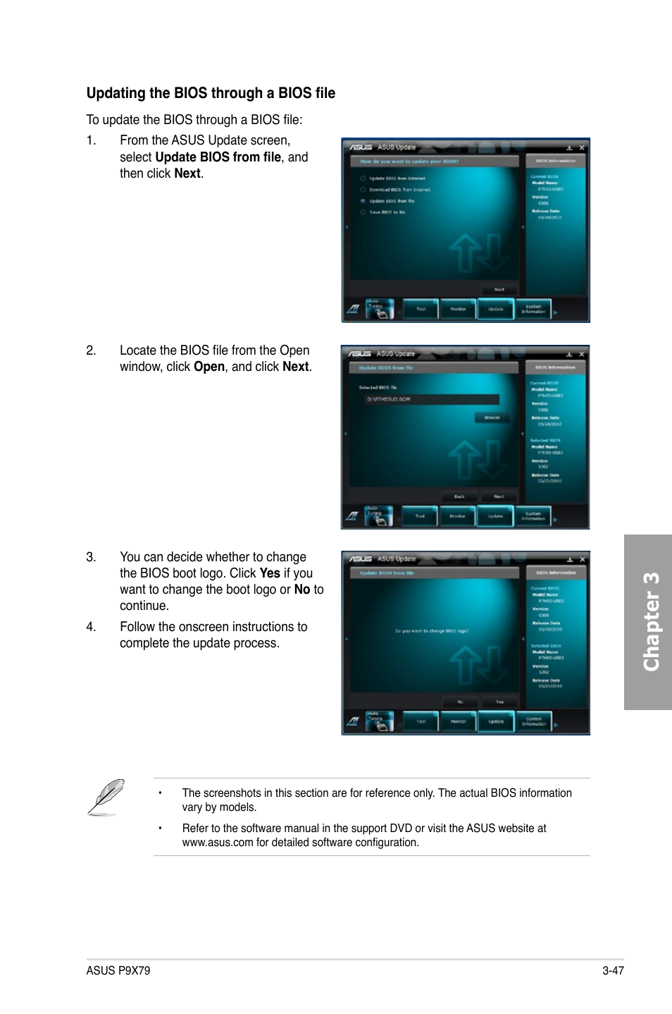 Chapter 3 | Asus P9X79 User Manual | Page 113 / 156