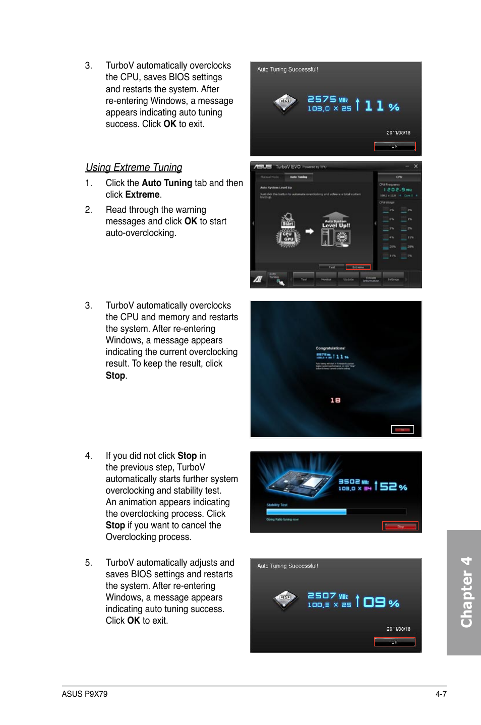 Chapter 4 | Asus P9X79 User Manual | Page 125 / 156