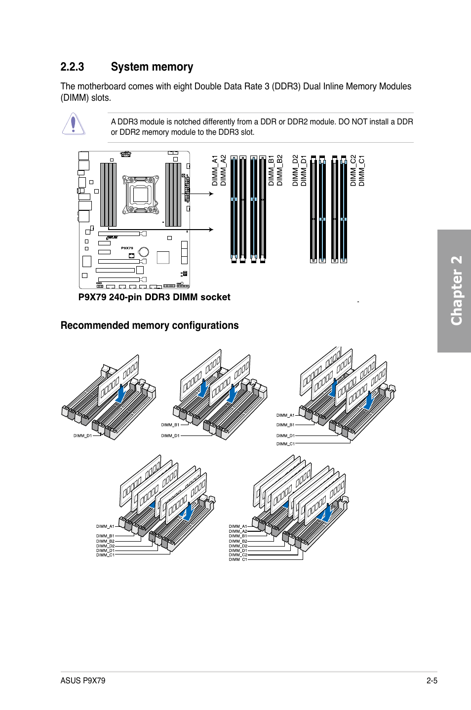 Chapter 2 | Asus P9X79 User Manual | Page 23 / 156