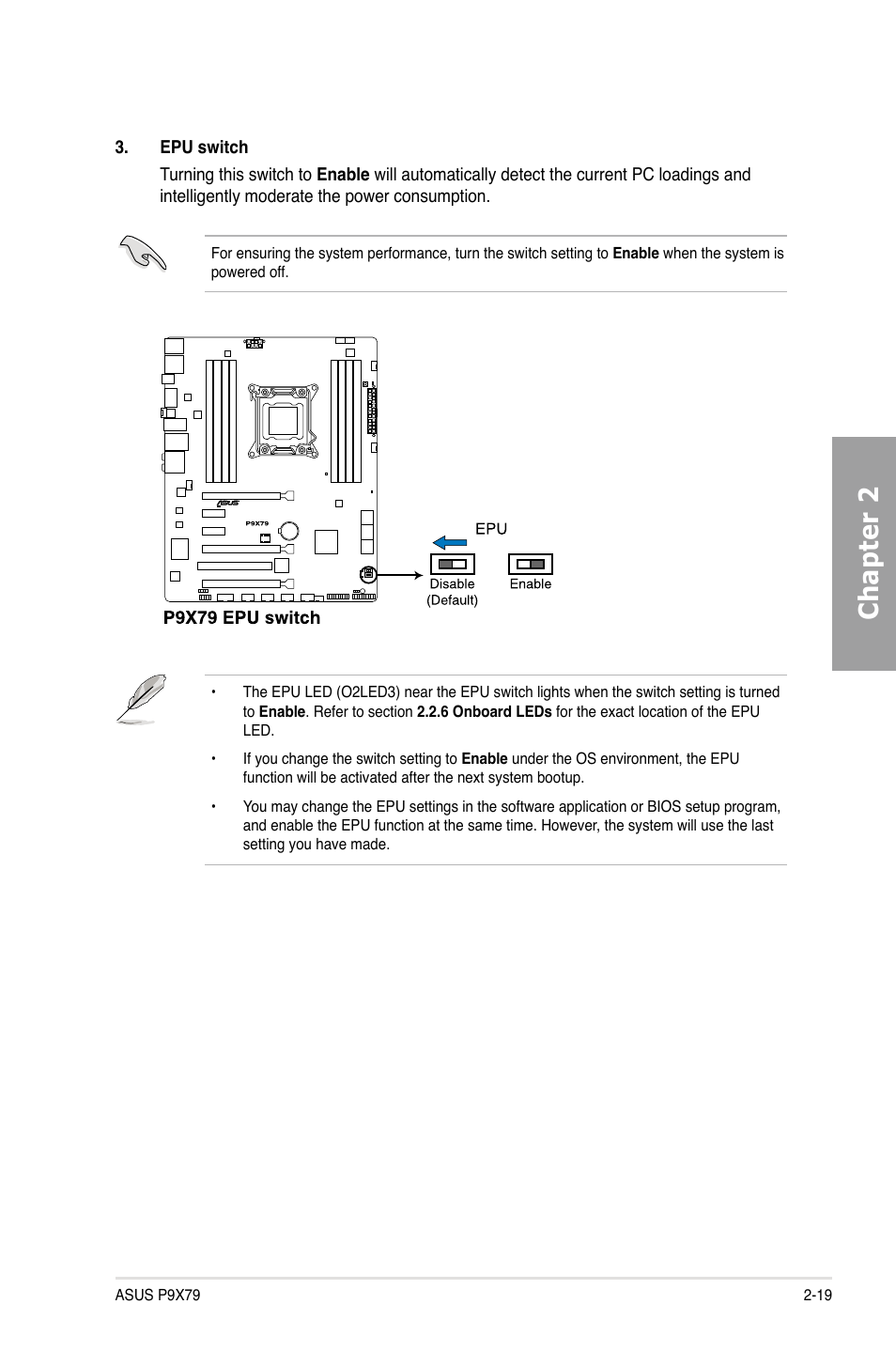 Chapter 2 | Asus P9X79 User Manual | Page 37 / 156