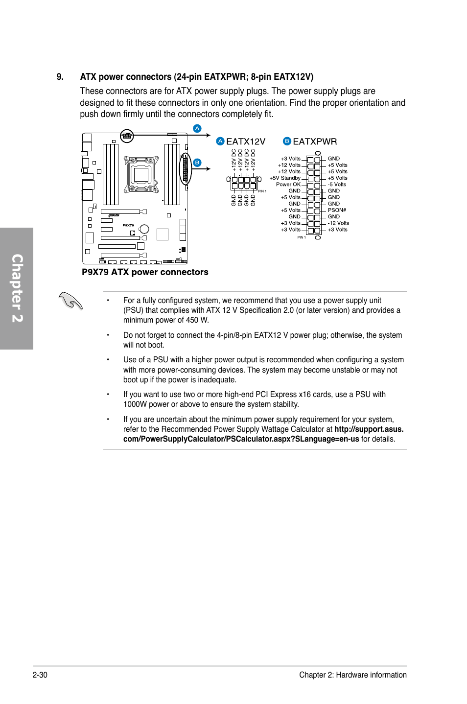 Chapter 2 | Asus P9X79 User Manual | Page 48 / 156