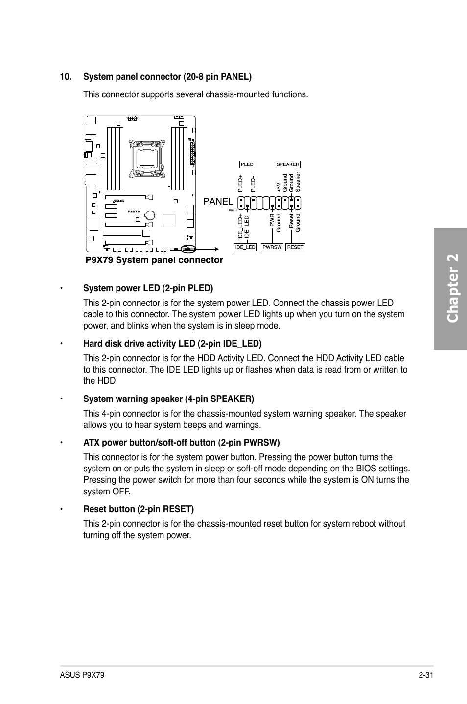 Chapter 2 | Asus P9X79 User Manual | Page 49 / 156