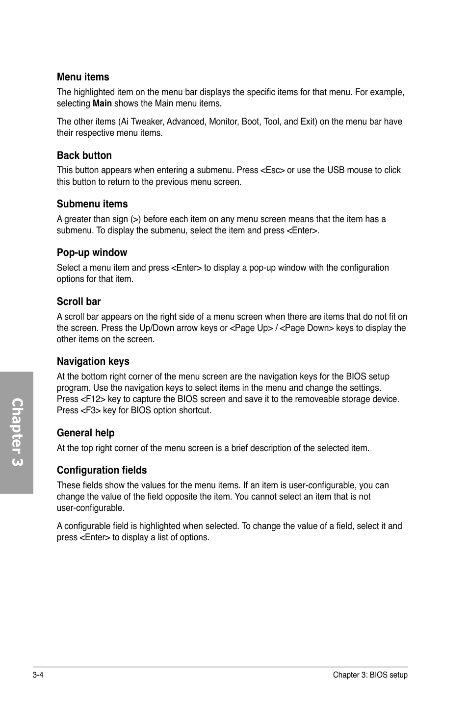 Chapter 3 | Asus P9X79 User Manual | Page 70 / 156