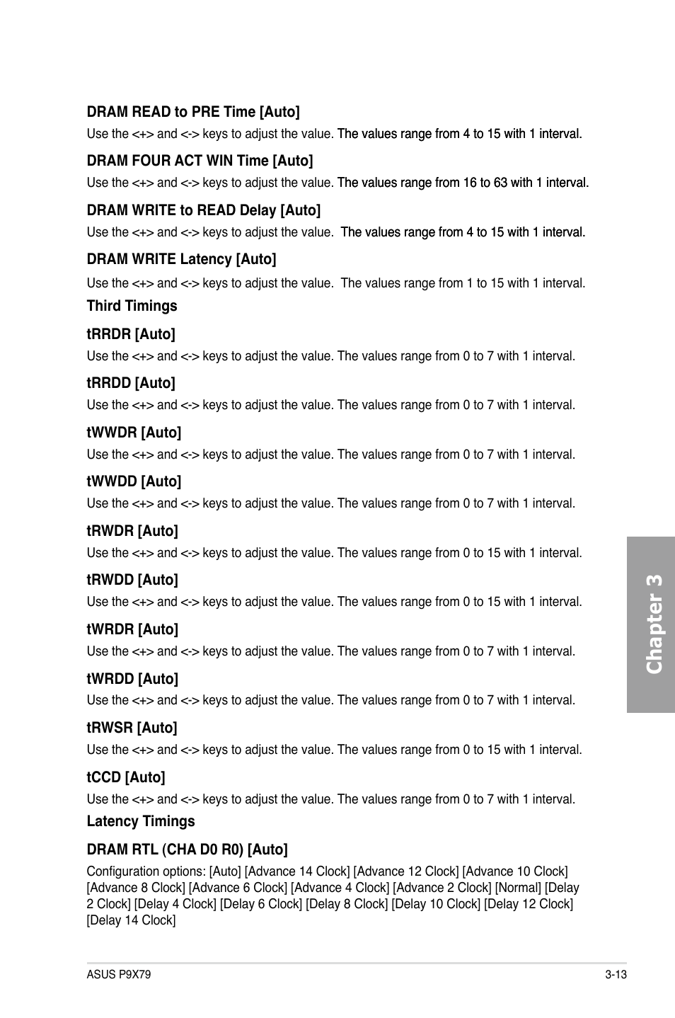 Chapter 3 | Asus P9X79 User Manual | Page 79 / 156