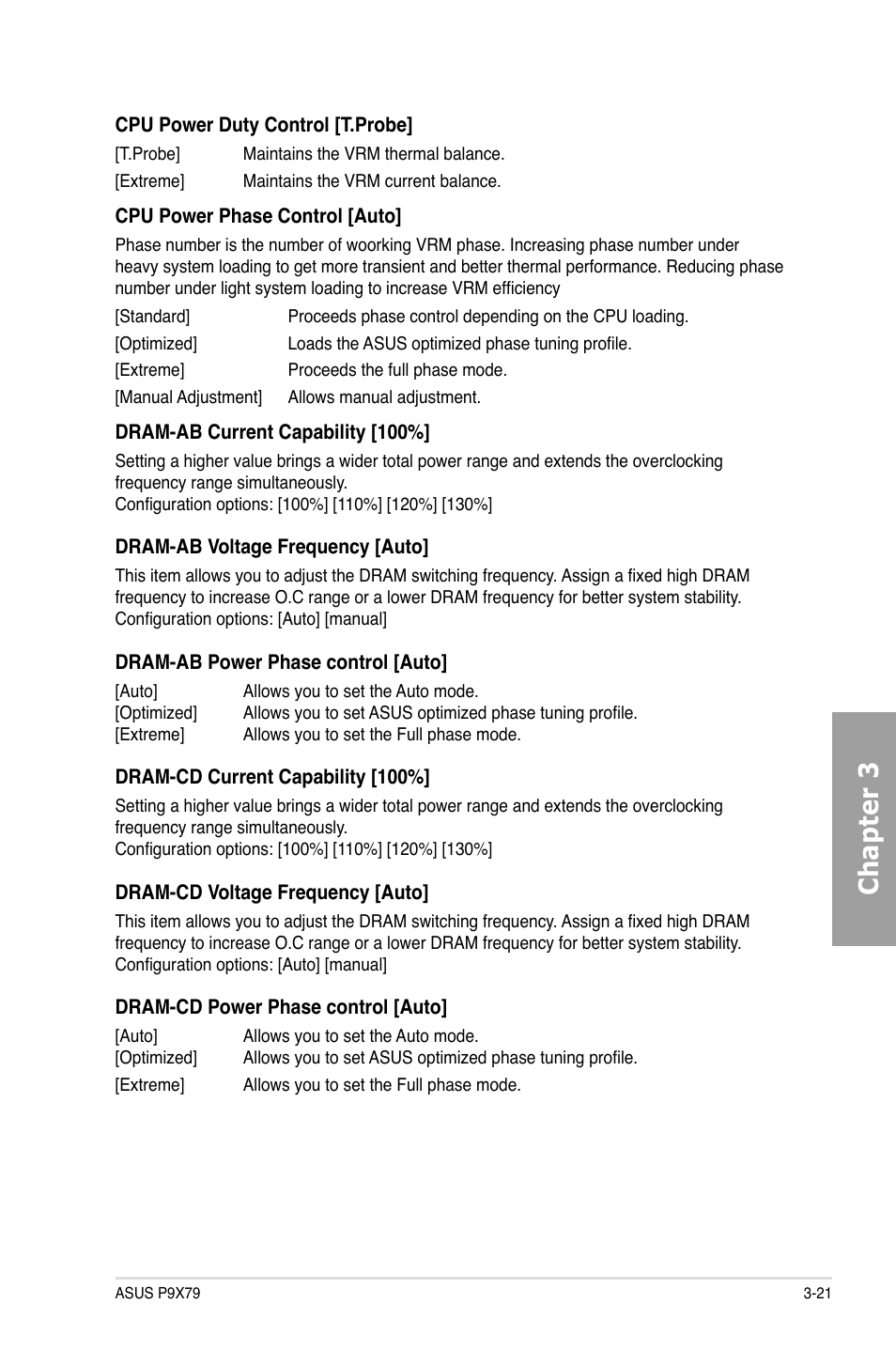 Chapter 3 | Asus P9X79 User Manual | Page 87 / 156