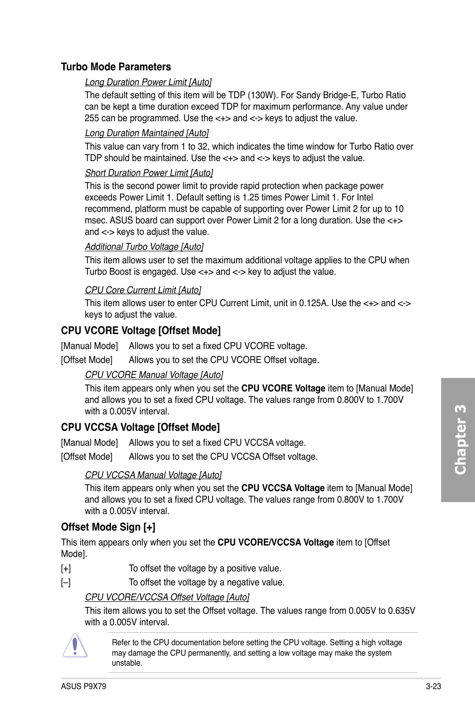 Chapter 3 | Asus P9X79 User Manual | Page 89 / 156