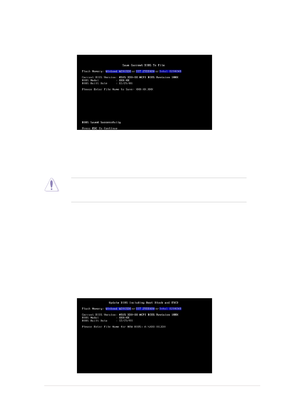 Updating the bios | Asus P4GE-VM User Manual | Page 37 / 64