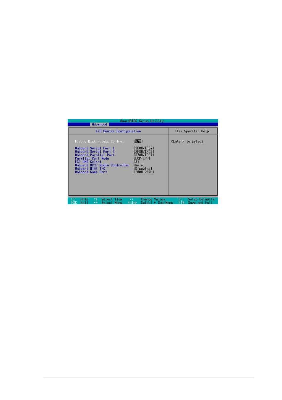 2 i/o device configuration | Asus P4GE-VM User Manual | Page 51 / 64