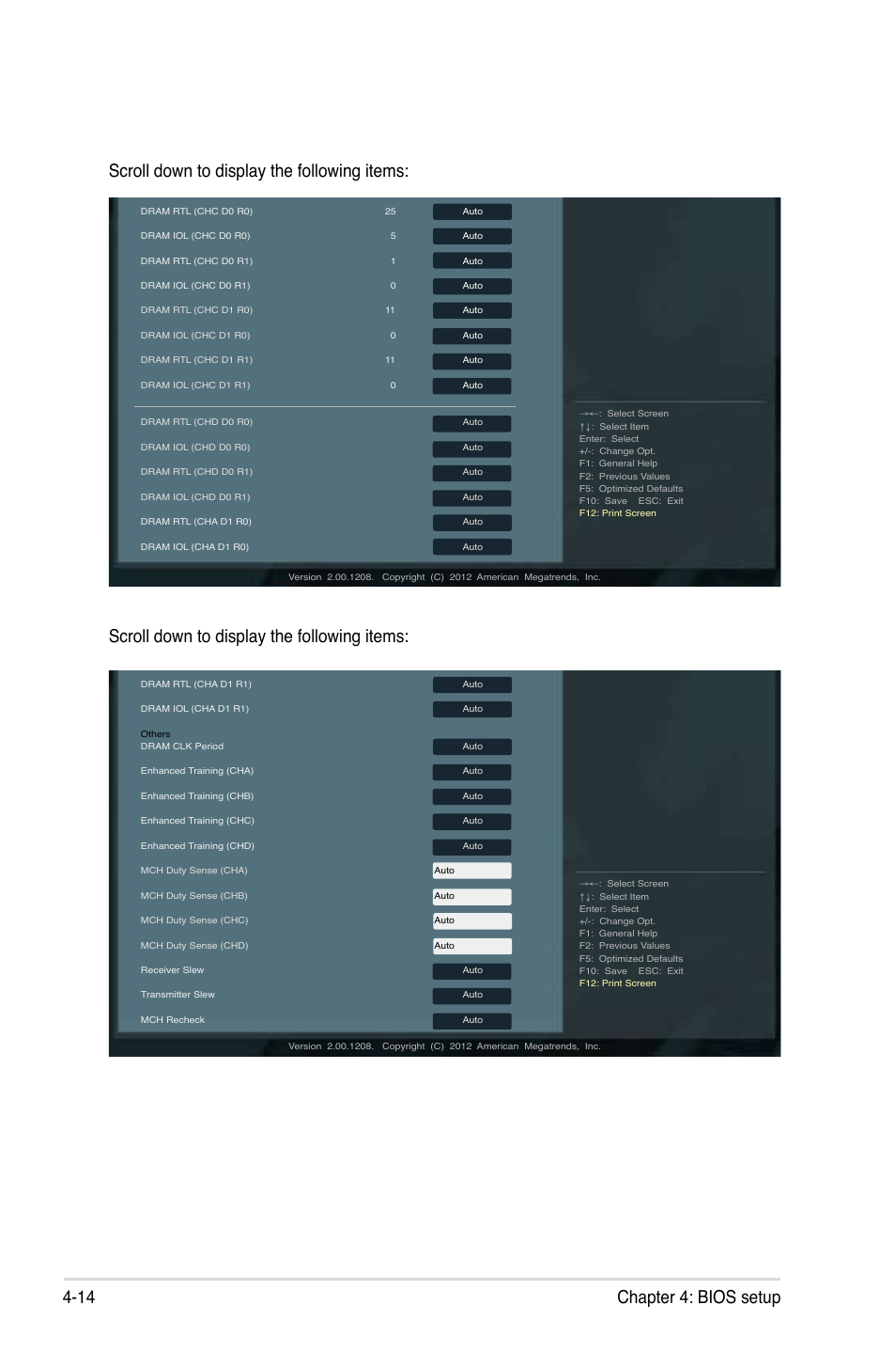 Scroll down to display the following items | Asus ESC1000 G2 User Manual | Page 96 / 194