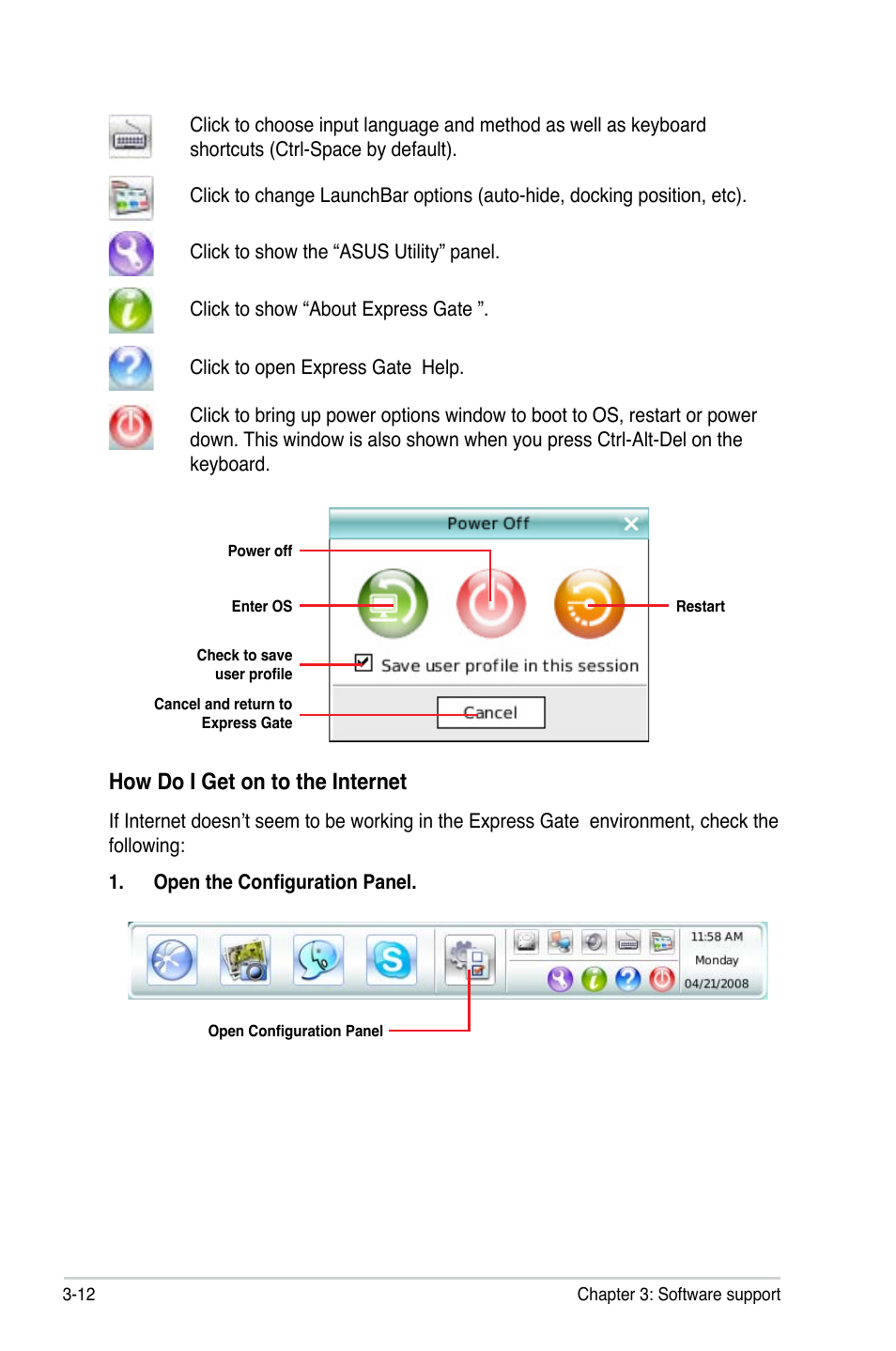 How do i get on to the internet | Asus P5QPL-VM User Manual | Page 98 / 102