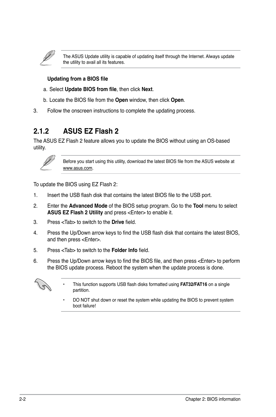2 asus ez flash 2, Asus ez flash 2 -2 | Asus Z77-A User Manual | Page 48 / 92