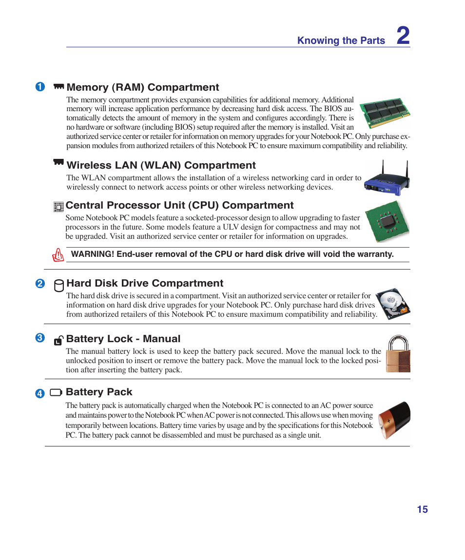 Asus K41VF User Manual | Page 15 / 85