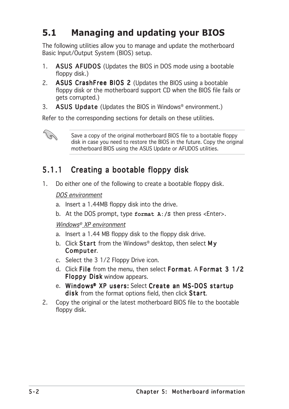 1 managing and updating your bios | Asus AP1710-E1 User Manual | Page 116 / 158
