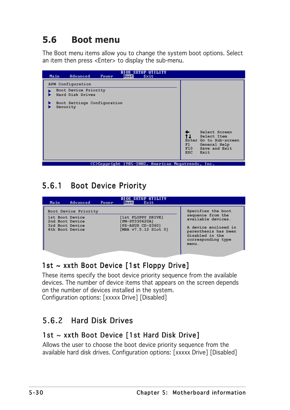 6 boot menu | Asus AP1710-E1 User Manual | Page 144 / 158