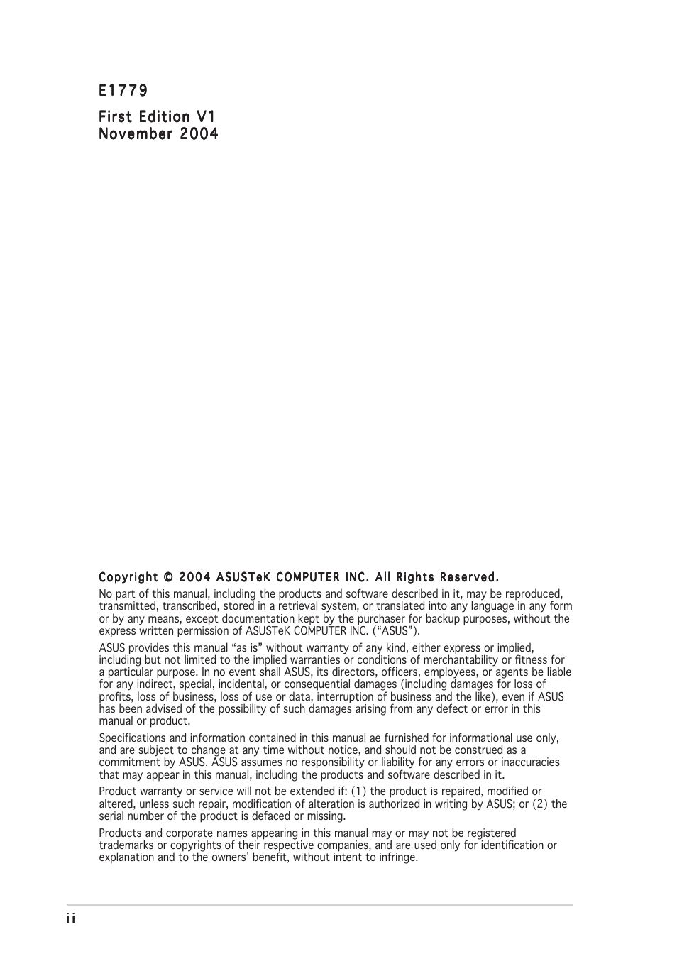 Asus AP1710-E1 User Manual | Page 2 / 158