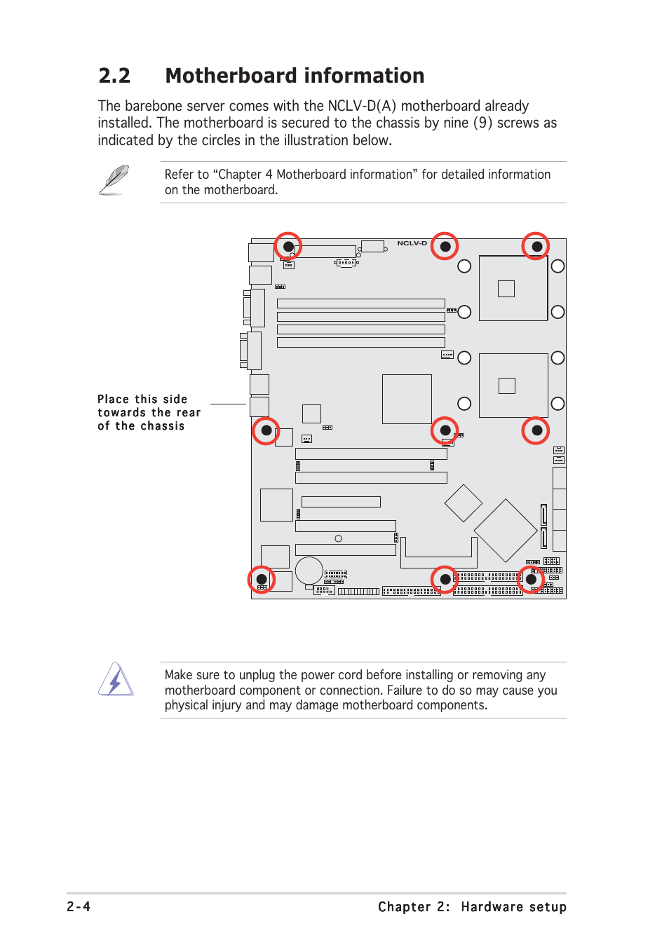 2 motherboard information | Asus AP1710-E1 User Manual | Page 28 / 158