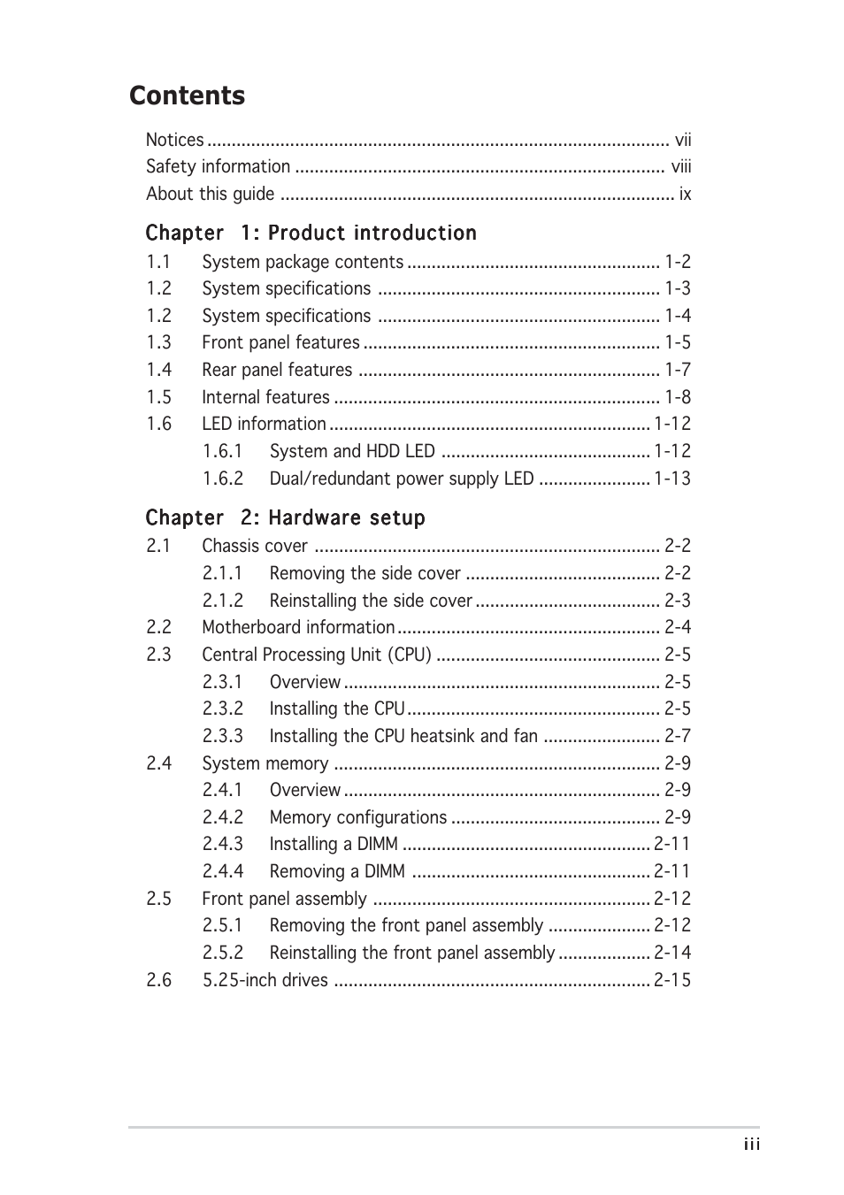 Asus AP1710-E1 User Manual | Page 3 / 158