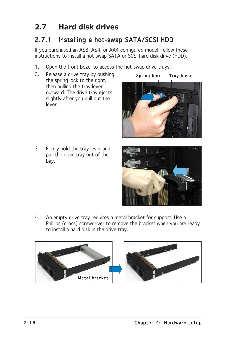 7 hard disk drives | Asus AP1710-E1 User Manual | Page 42 / 158