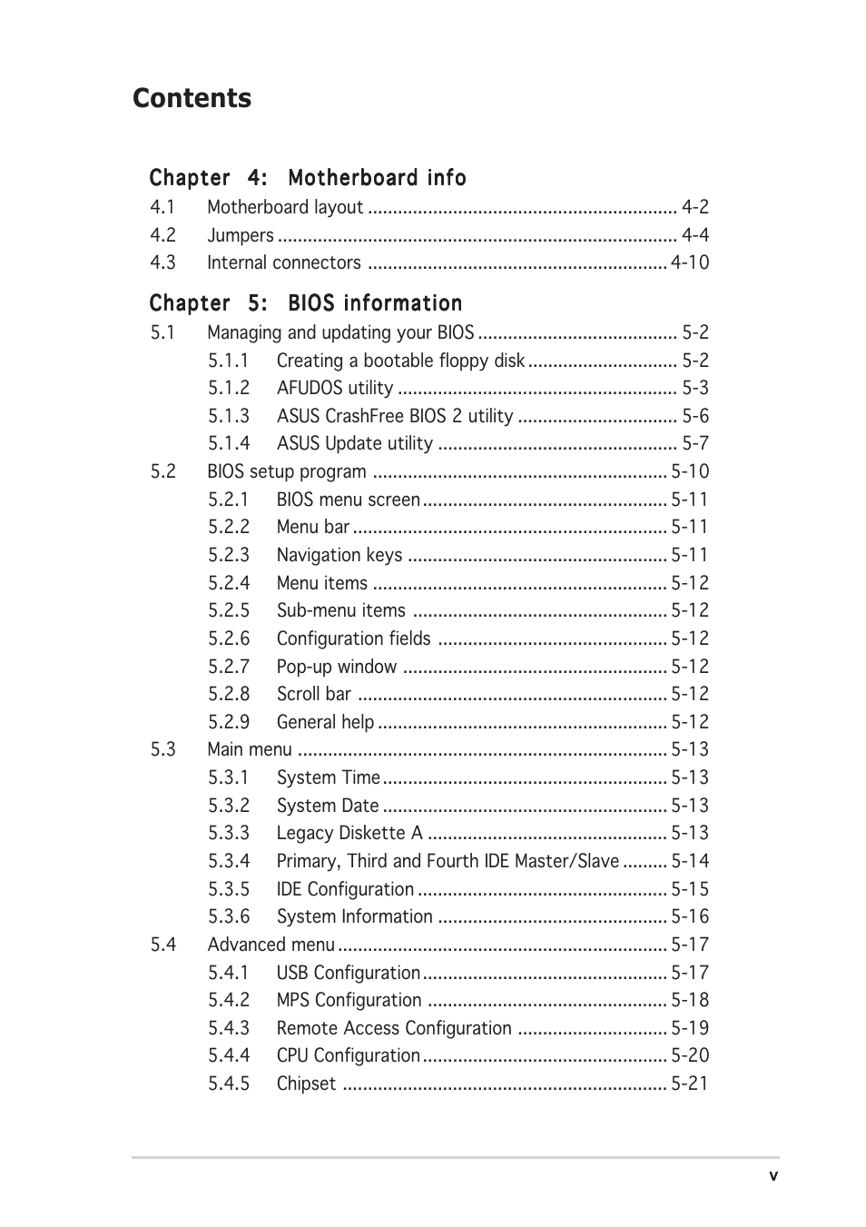 Asus AP1710-E1 User Manual | Page 5 / 158