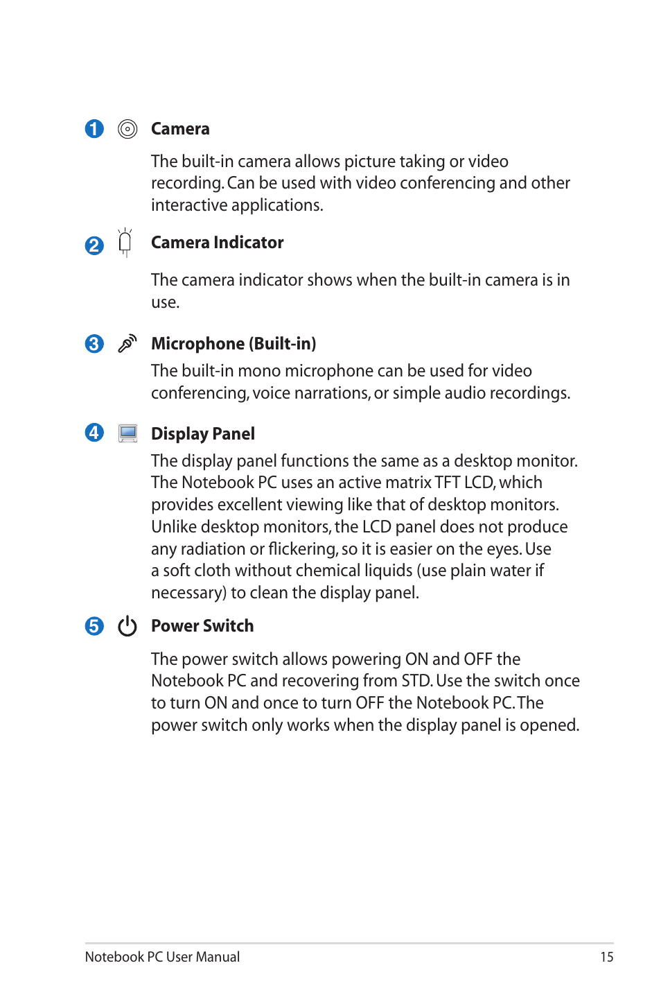 Asus X42DQ User Manual | Page 15 / 108