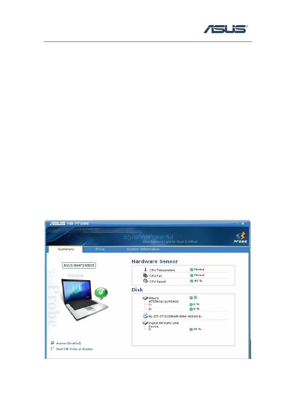Chapter 1 nb probe, 1 introduction | Asus NB probe User Manual | Page 3 / 8
